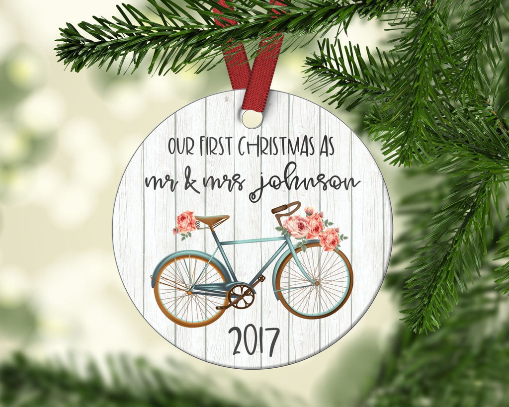 Mr & Mrs Christmas Ornament. Personalized
