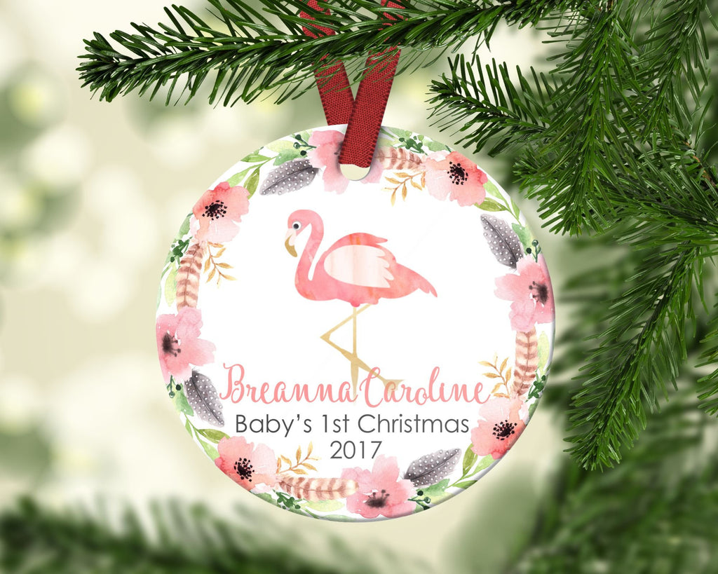 Flamingo Christmas Ornament