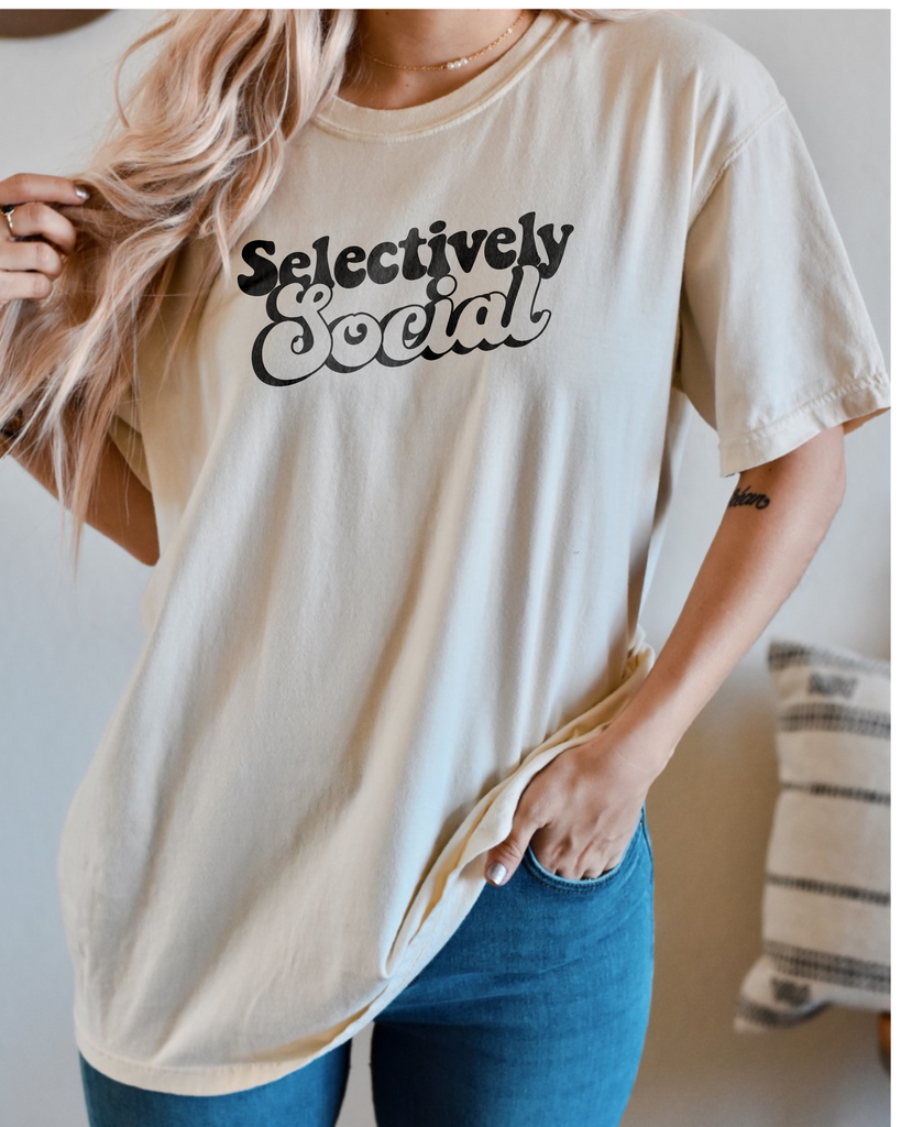 Selectively Social Crewneck Tshirt