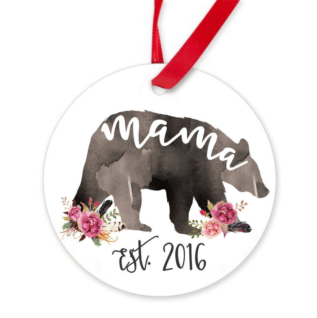 Mama bear Christmas ornament