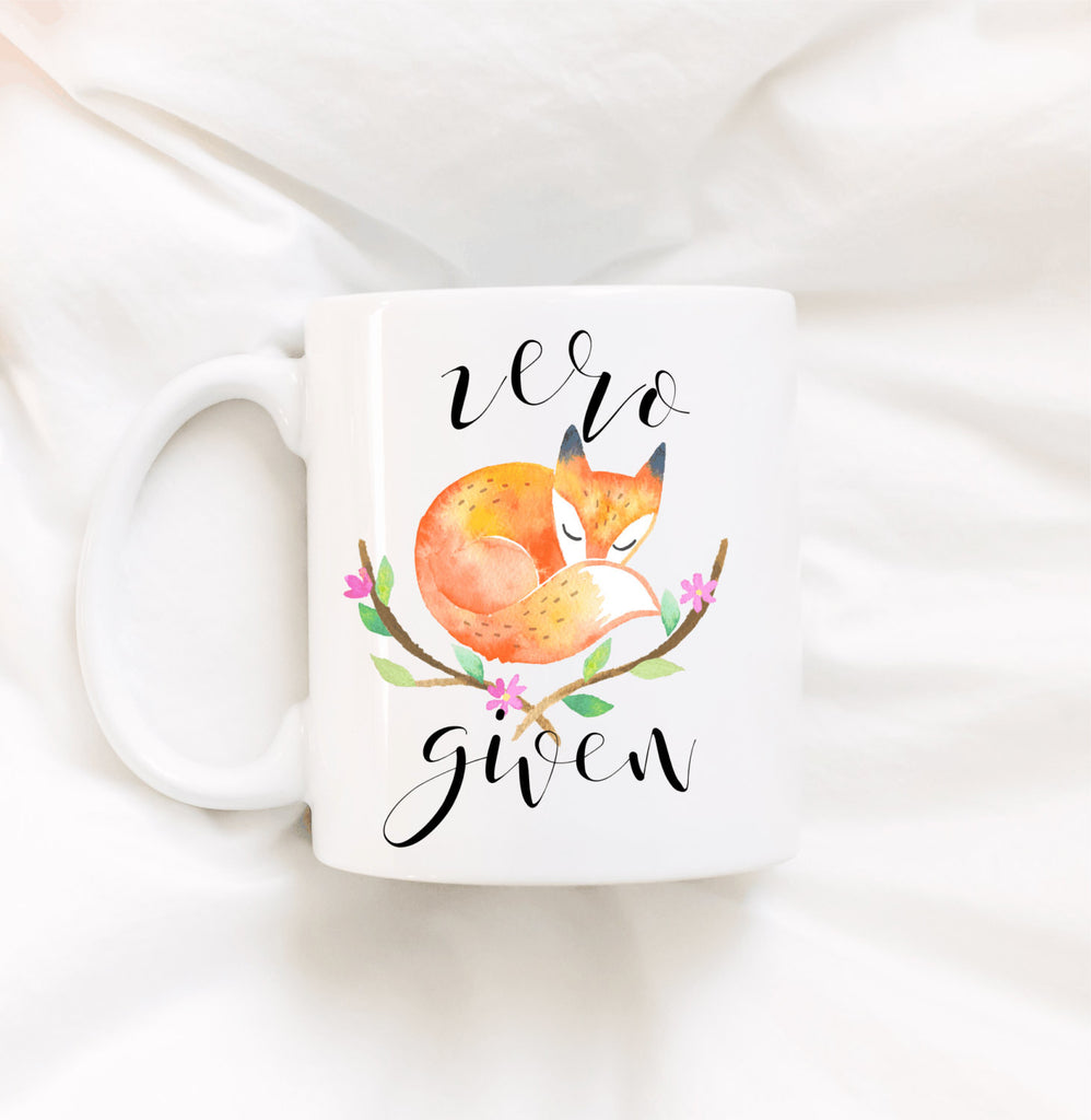 Zero fox given coffee mug