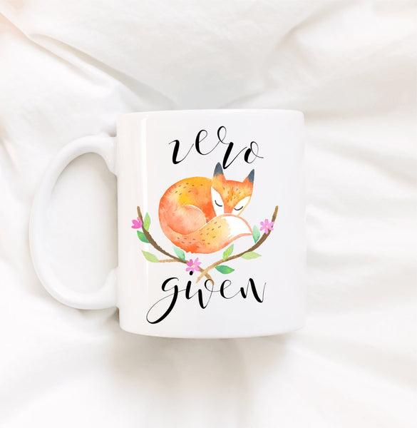 Zero fox given coffee mug