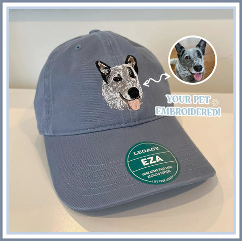 Custom Embroidered Pet Hat. Custom Dog Hat, Custom Cat Hat, Embroidered pet Dad Hat