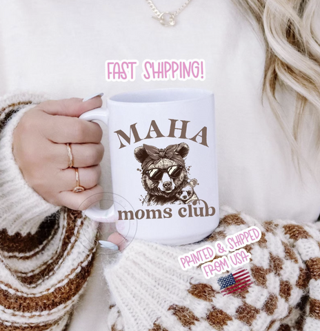 MAHA Moms Club Make America Healthy Again Moms Club Coffee Mug