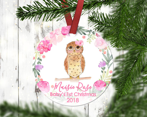 Owl Baby’s First Christmas Ornament