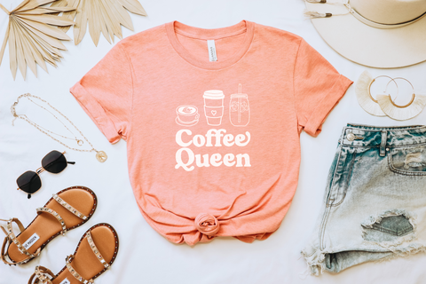Coffee Queen Crewneck Tshirt