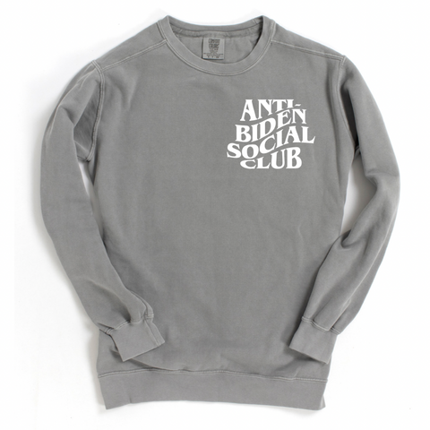 Anti Biden Social Club Crewneck Sweatshirt