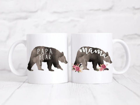 Mama/Papa Bear Coffee Mug Set