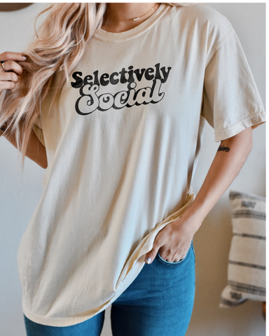 Selectively Social Crewneck Tshirt
