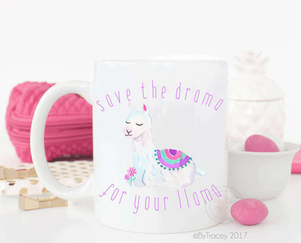 Save the drama for your llama coffee mug