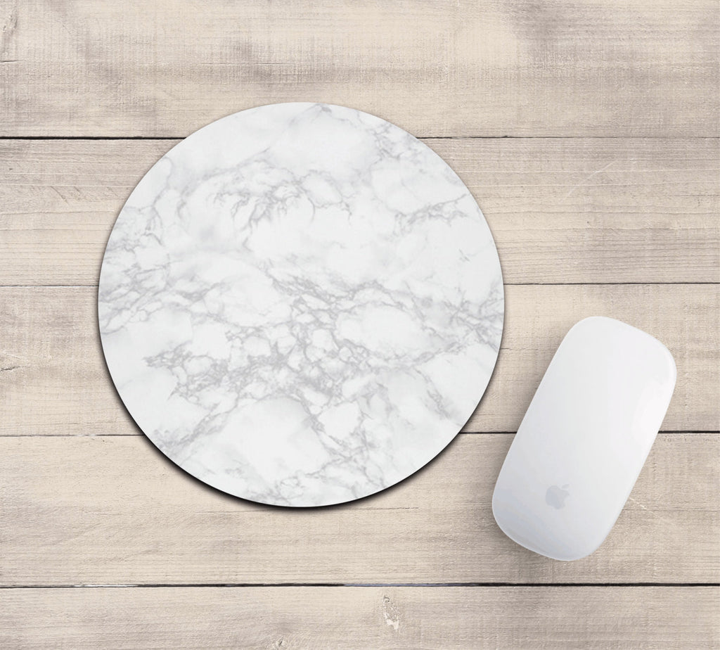 White marble mousepad