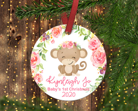 Baby Girls First Christmas Ornament