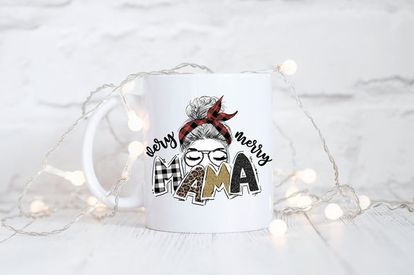 Very Merry Mama Christmas Coffee Mug